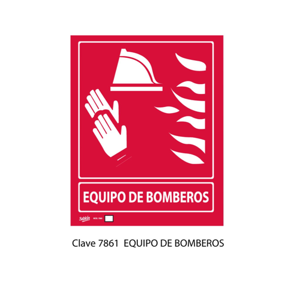 SENAL DE EQUIPO PARA BOMBEROS 7861